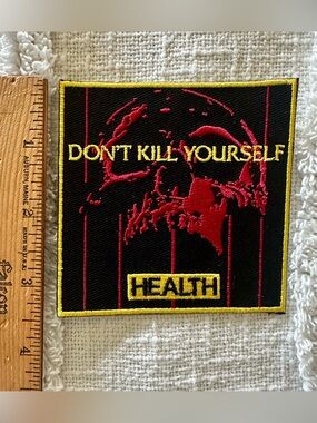 health don’t kill yourself iron on patch